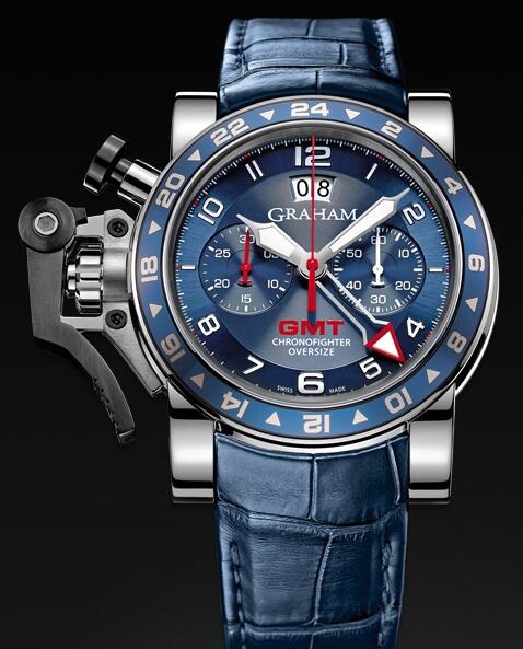 Graham Chronofighter Oversize GMT Blue 2OVGS.U06A Replica Watch